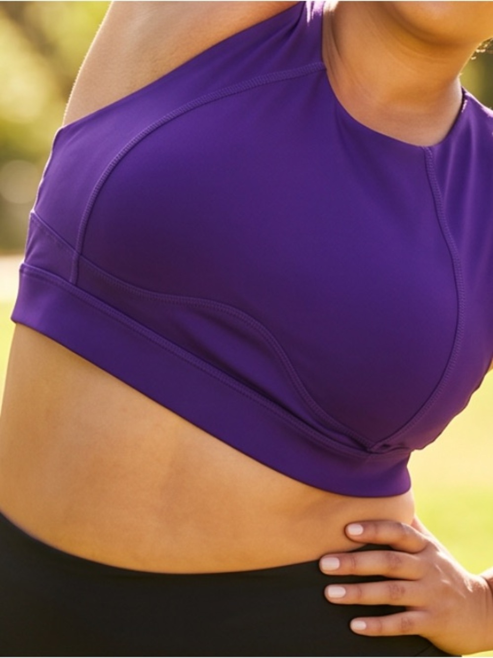 NWOT 1x Torrid Activewear purple sports bra